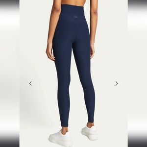 Beyond Yoga Navy Out Of Pocket Space Dye High-Waist Mid Leggings